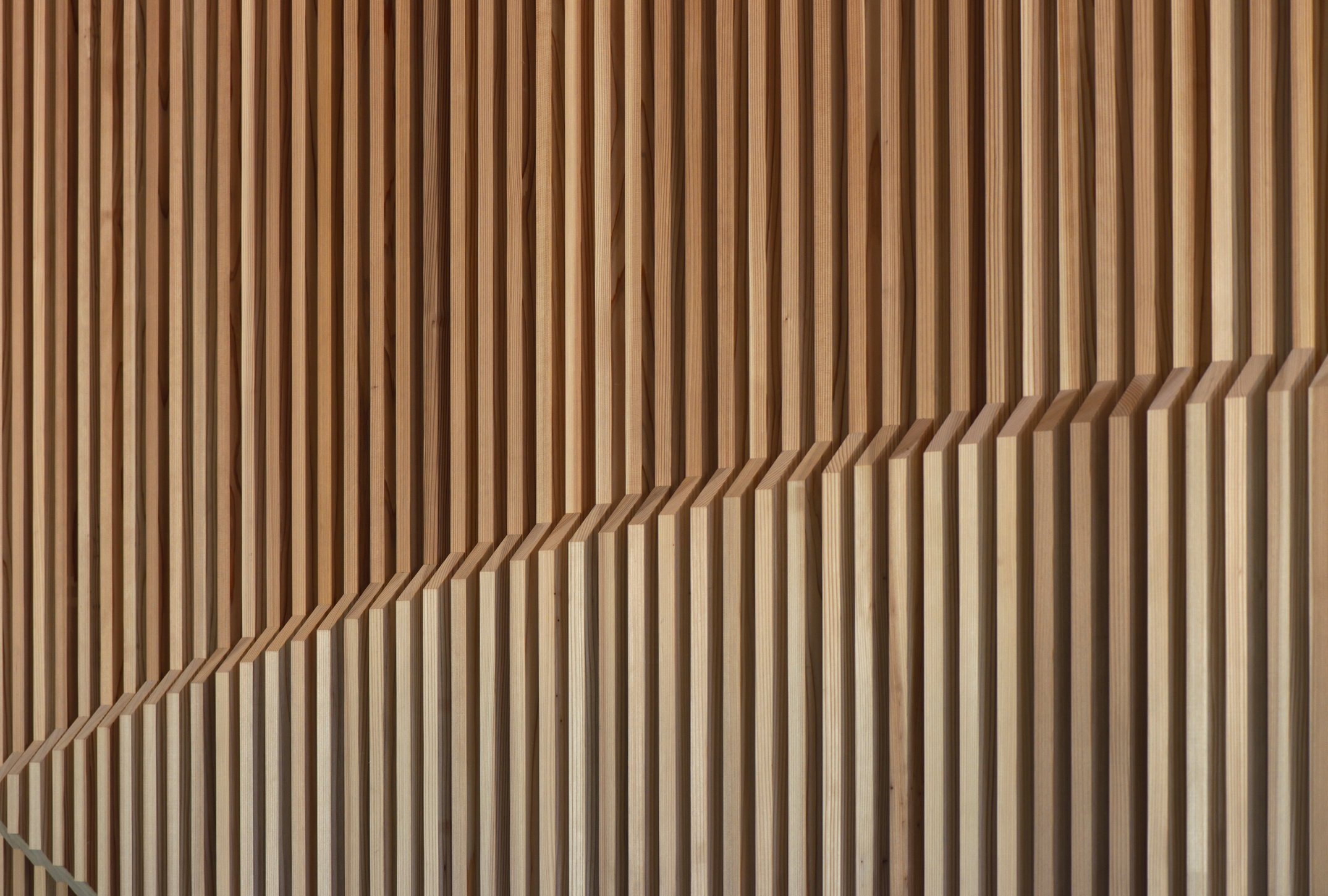 Wooden wall slat